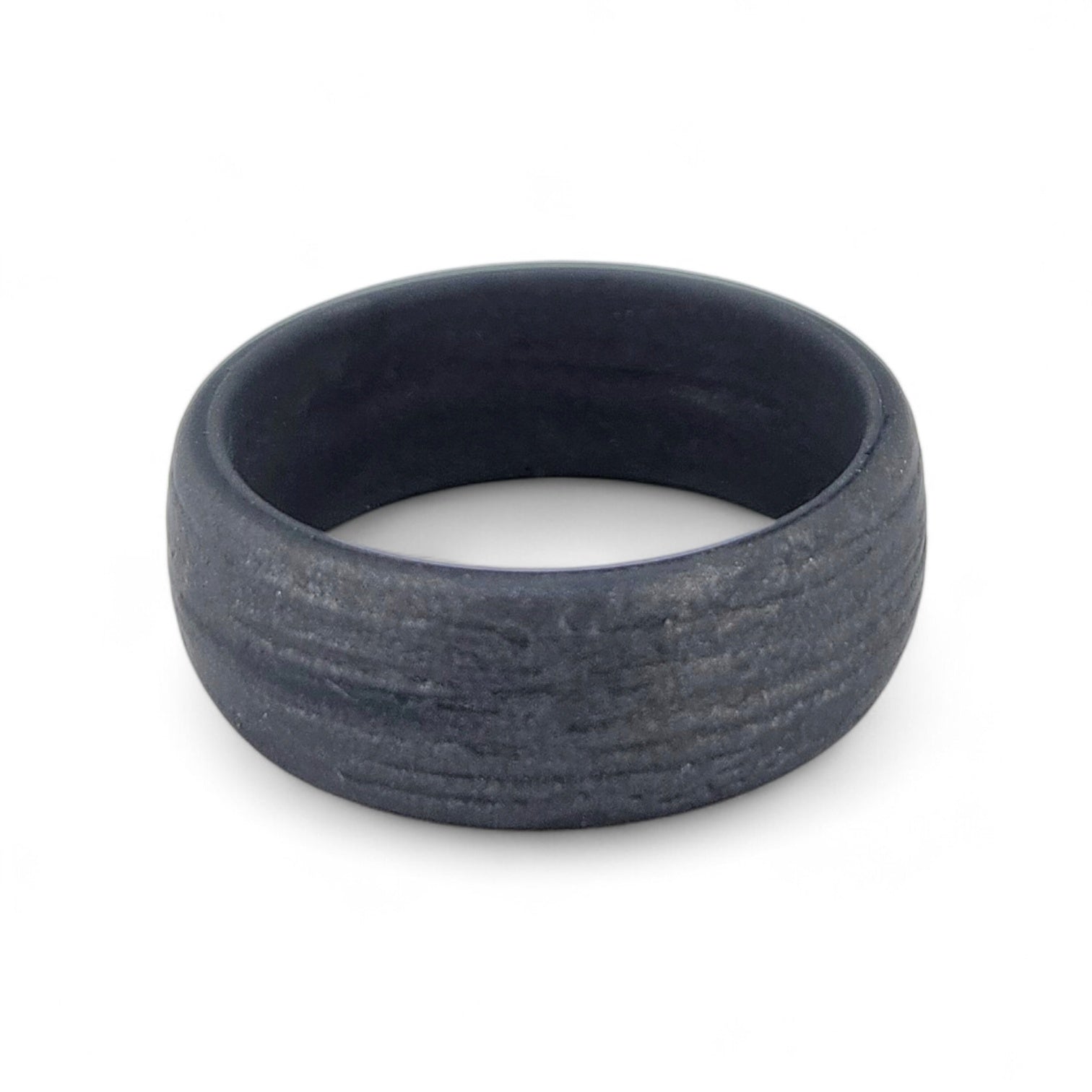 Included dark grey silicone ring for work and active wear with tungsten band purchase
