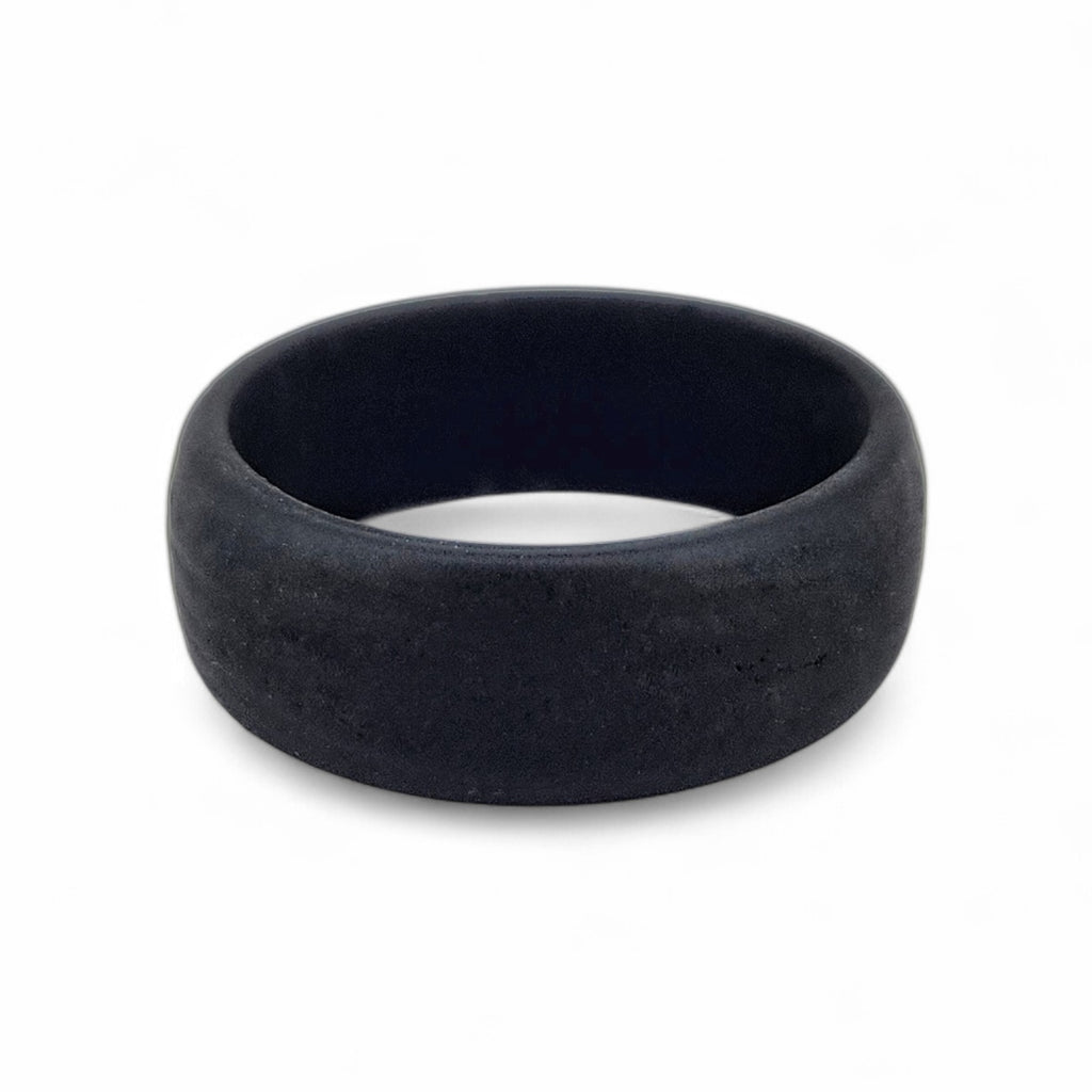 Included black silicone ring for work and active wear with tungsten band purchase